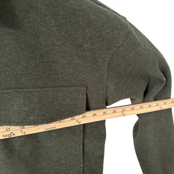 Beachlunchlounge Green Polyester Boxy Oversized Button Up Shacket Size L - Picture 3 of 6